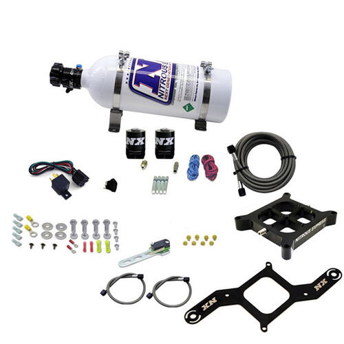 Nitrous Express Nitrous Oxide Injection System Kit 4500 Covert Crossbar Plate System, Pro Power