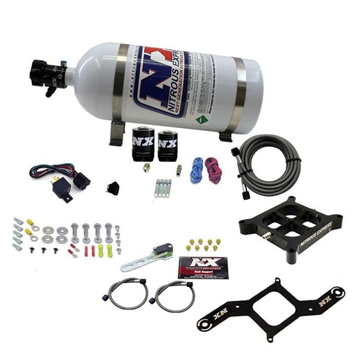Nitrous Express Nitrous System, 4150 Single Entry Crossbar System, Rnc (250-750Hp) W/10Lb Bottle