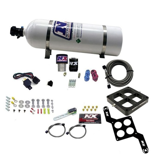 Nitrous Express Single Entry Crossbar Rnc .178 250-650Hp (4500 Flange) W/15Lb Bottle