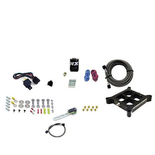 Nitrous Express Nitrous Plate System Dry, Single Entry Billet Crossbar Plate System, 100-500Hp