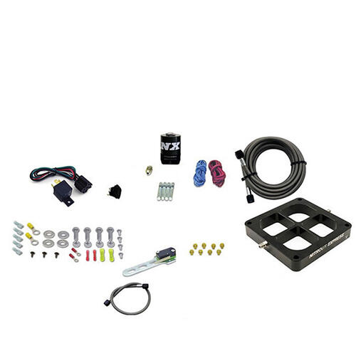 Nitrous Express Nitrous Plate System Dry, Single Entry Billet Crossbar Plate System, 100-500Hp