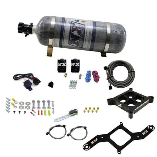Nitrous Express Nitrous Plate System Dry, Dual Stage Billet Crossbar Plate System 100-1000HP