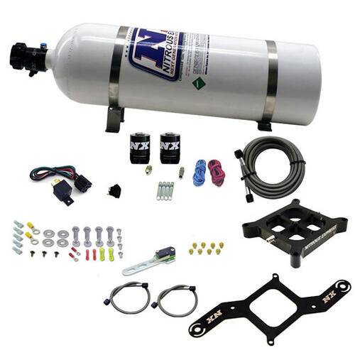 Nitrous Express Nitrous Plate System Dry, Dual Stage Billet Crossbar Plate System 100-1000HP (4150