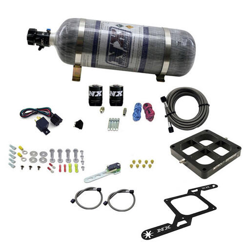 Nitrous Express Nitrous Plate System Dry, Dual Stage Billet Crossbar Plate System 100-1000HP