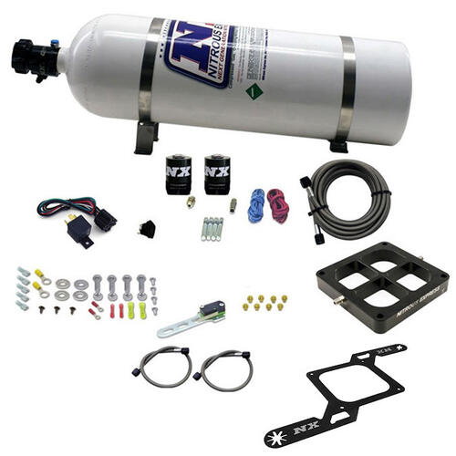 Nitrous Express Nitrous Plate System Dry, Dual Stage Billet Crossbar Plate System 100-1000HP (4500