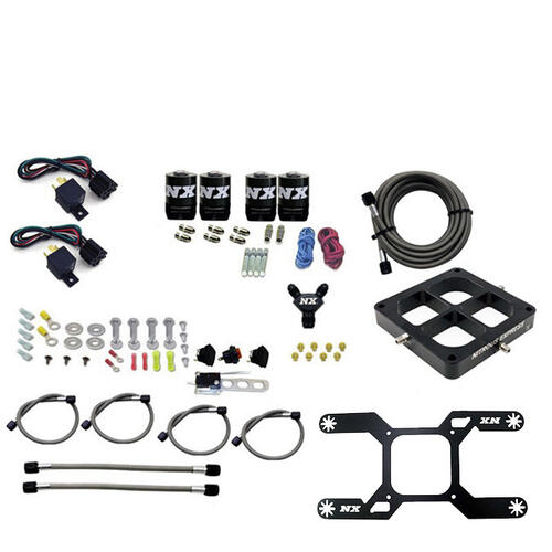 Nitrous Express Nitrous Plate System Dry, Quad Stage Billet Crossbar Plate System 100-2000HP (4500