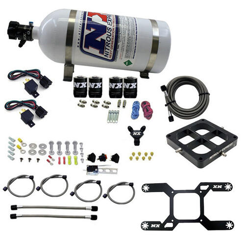 Nitrous Express Nitrous Plate System Dry,Quad Stage Billet Crossbar Plate System 100-2000HP (4500