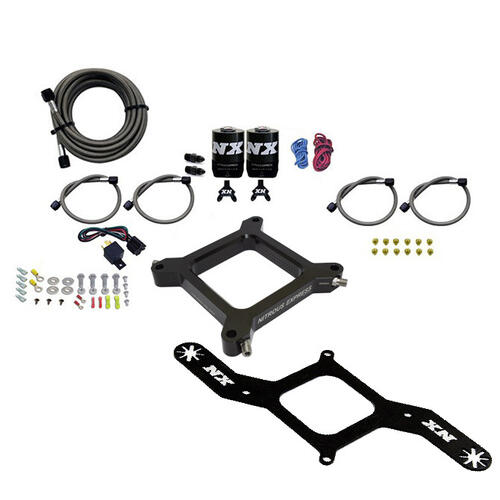 Nitrous Express Nitrous Oxide Injection System Kit 4150 Assassin Plate, Stage 6 Alcohol (50-300HP)