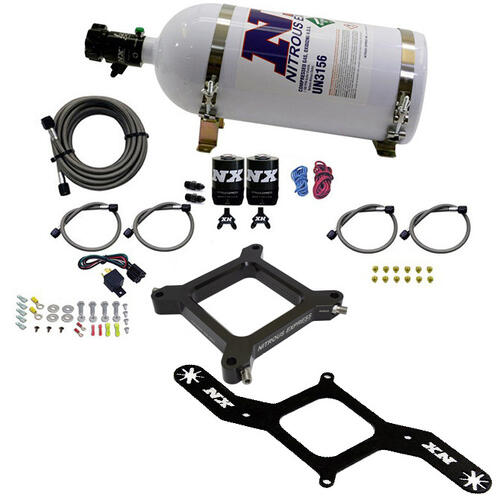 Nitrous Express Nitrous Oxide Injection System Kit 4150 Assassin Plate, Stage 6 Alcohol (50-300HP)