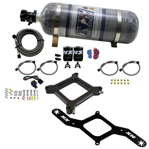Nitrous Express Nitrous Oxide Injection System Kit 4150 Assassin Plate, Stage 6 Alcohol (50-300HP)