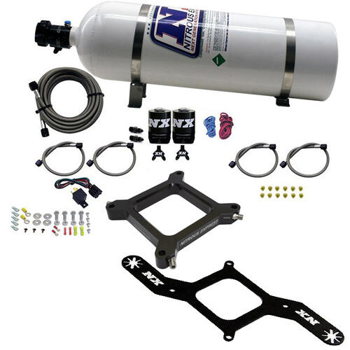 Nitrous Express Nitrous Oxide Injection System Kit 4150 Assassin Plate, Stage 6 Alcohol (50-300HP)