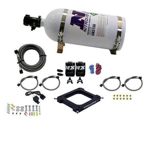 Nitrous Express Nitrous Plate System, 4150 Assassin, Pro Power, Dominator, 100-500Hp, 15Lb Bottle