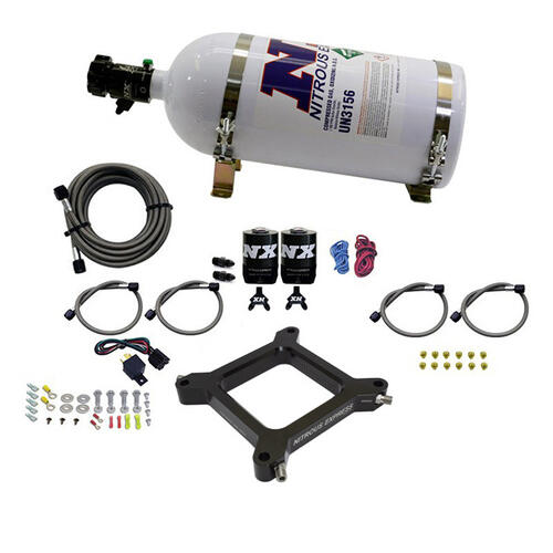 Nitrous Express Nitrous Oxide Injection System Kit 4150 Assassin Plate System, Pro Power Alcohol,