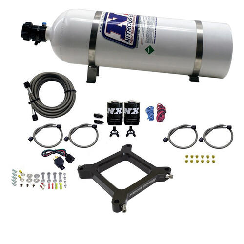Nitrous Express Nitrous Oxide Injection System Kit 4150 Assassin Plate System, Pro Power Alcohol,