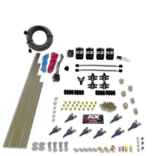 Nitrous Express 8 Cyl, Piranha, Wet, Square Bore, Direct Port, 4-Barrel, 200-500Hp, No Bottle