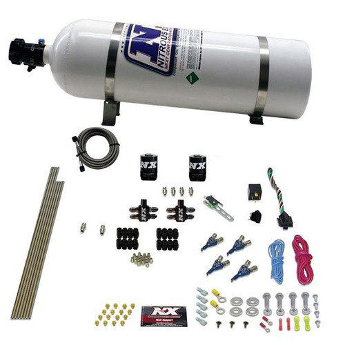 Nitrous Express 4-Cyl Gas (100-150-200-250Hp) w/ 15LB Bottle, Kit