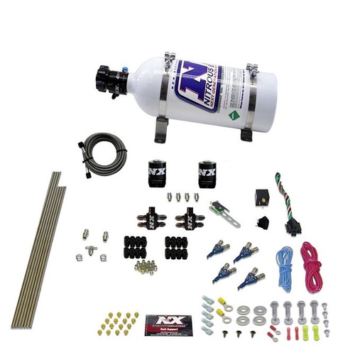 Nitrous Express Nitrous System, 4 Cyl, Gas, Piranha Direct Port, Efi, 50-250Hp, 5Lb Bottle