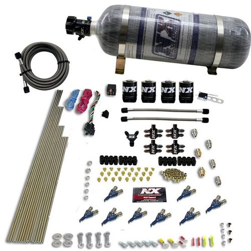 Nitrous Express 8-Cyl Alcohol (250-350-450-550Hp) w/ Composite Bottle, Kit