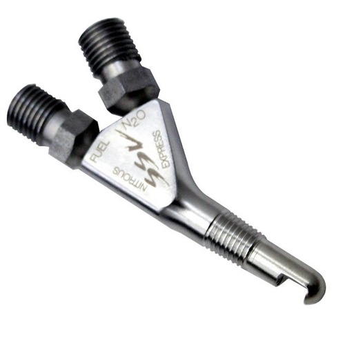 Nitrous Express Nitrous Nozzle, SSV Nozzle, Nitrous Nozzle, 90 deg. Discharge, SS, Replaces Any 1/16 NPT Nozzle