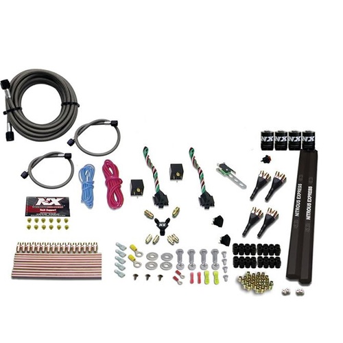 Nitrous Express Nitrous System, 4-Cyl, Sx2 Nozzle System Less Bottle, 100-300Hp X 2