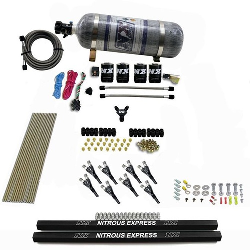Nitrous Express Pro-Shk/Gas, 200,300,400,500,600Hp, Rails And Composite Bottle