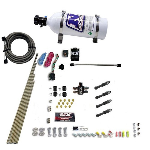 Nitrous Express Dry Direct Port Nitrous System. 4 Cyl,inder, 5Lb Bottle