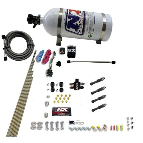 Nitrous Express Dry Direct Port Nitrous System. 4 Cyl,inder, 10Lb Bottle