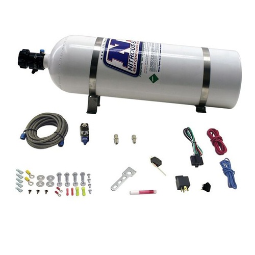 Nitrous Express Diesel Dry Nitrous System Includes 15Lb Bottle, All Mounting Hardware, For 50Hp.