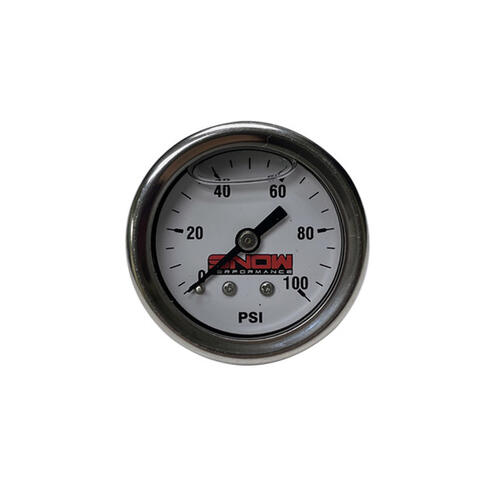 Nitrous Express Fuel Pressure Gauge Snow 0-100PSI (1/8" NPT)