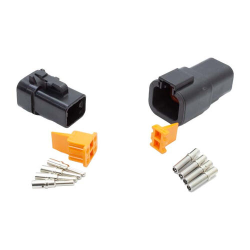 Nitrous Express 4 Pin DTP Deutsch Connector Set (10AWG-14AWG)