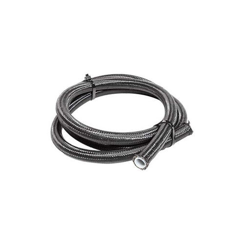 Nitrous Express PTFE Hose 12 Black Nylon Braided Stainless - 5Ft.