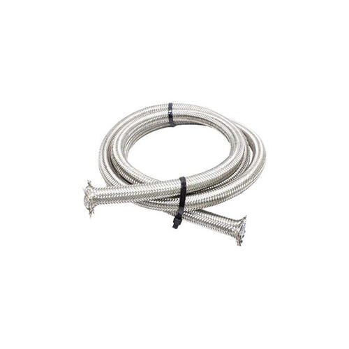 Nitrous Express PTFE Hose 6AN Braided Stainless - 5Ft