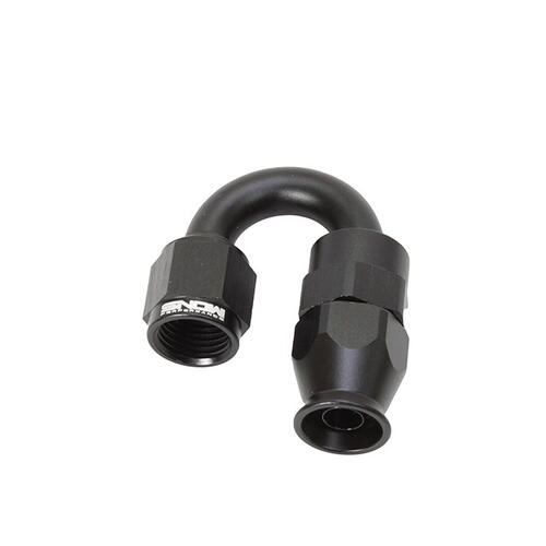 Nitrous Express Fuel Fitting -6AN 180 Degree PTFE Hose End (Black)