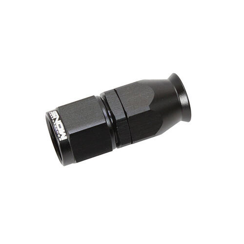 Nitrous Express Fuel Fitting -8AN Straight PTFE Hose End (Black)