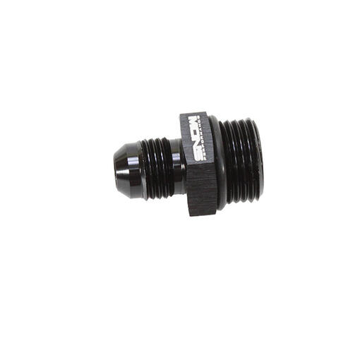 Nitrous Express Fuel Fitting -8AN ORB to -6AN Straight Fitting (Black)