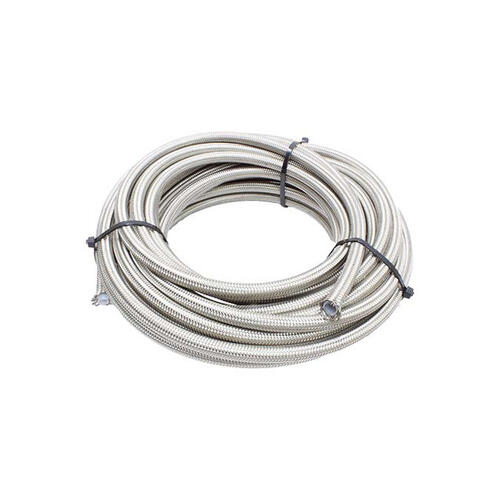 Nitrous Express PTFE Hose 8AN Braided Stainless - 30Ft