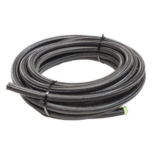 Nitrous Express PTFE Hose 8AN Braided Stainless - 30Ft Black