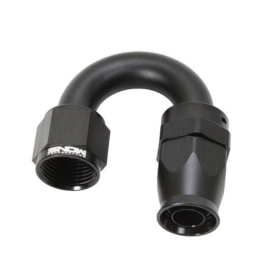 Nitrous Express Fuel Fitting -12AN 120 Degree PTFE Hose End (Black)