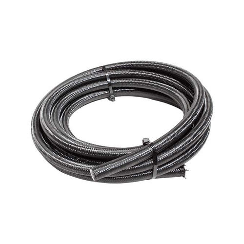 Nitrous Express PTFE Hose 12 Black Nylon Braided Stainless - 15Ft.