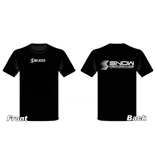 Snow Performance Snow, T-Shirt, Black w/White Logo Large