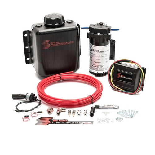 Snow Performance Water-Methanol Injection Kit, Stage 2 Boost Cooler? 2005-10 Ford Mustang Gt 4.6L Forced Induction (SS Braided Line, 4AN Fittings)