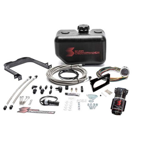 Snow Performance Water-Methanol Injection Kit, Stage 2 Boost Cooler™ 2015+ For Ford Mustang 2.3L Ecoboost (Stainless Steel Braided Line, 4AN Fittings)