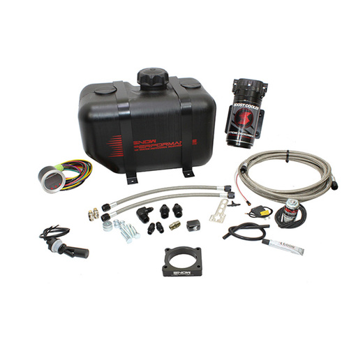 Snow Performance Water-Methanol Injection Kit, Stage 2 Boost Cooler 2010-15 Chevrolet Camaro SS 6.2L Forced Induction (SS Braided Line, 4AN Fittings)
