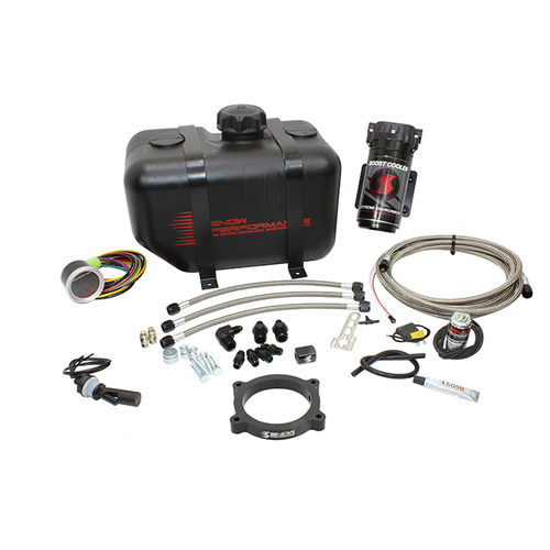 Snow Performance Water-Methanol Injection Kit, Diesel Stage 1 Boost Cooler (Red High Temp Nylon Tubing, Quick-Connect Fittings)