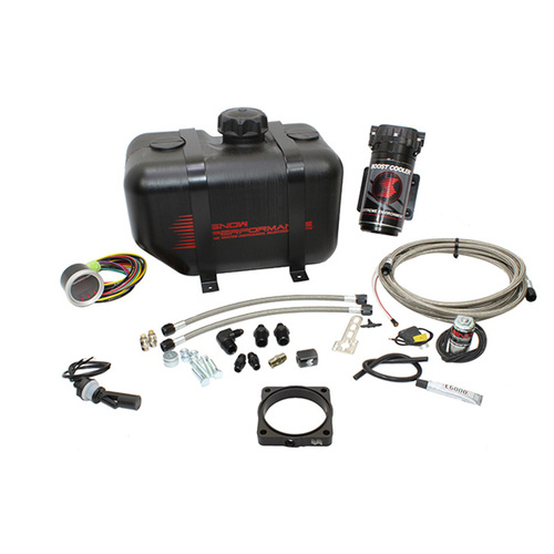 Snow Performance Water-Methanol Injection Kit, Stage 3 Boost Cooler? Efi 2D Map Progressive (Red High Temp Nylon, Quick-Connect Fittings)