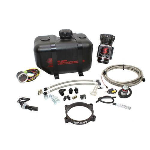 Snow Performance Water-Methanol Injection Kit, Diesel Stage 2 Boost Cooler™ For Dodge 5.9L Cummins (Stainless Steel Braided Line, 4AN Fittings)