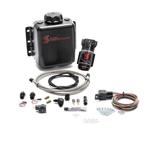 Snow Performance Water-Methanol Injection Kit, Stage 3 Boost Cooler Efi 2D Map Progressive (Red High Temp Nylon, Quick-Connect Fittings)
