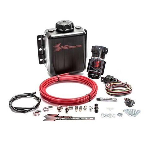 Snow Performance Water-Methanol Injection Kit, Diesel Stage 1 Boost Cooler (Red High Temp Nylon Tubing, Quick-Connect Fittings)