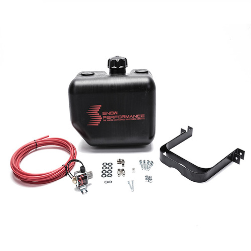 Snow Performance Water Methanol Tank, 2.5 Gal. Upgrade Quick-Connect Fittings (W/Brackets, Solenoid, Hose & All Necessary Fittings) (13Lx9.5Hx7.5W)