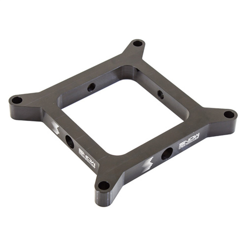 Snow Performance Carburetor Plate, Open Plenum, Square Bore Style, 1 in. Tall, Each